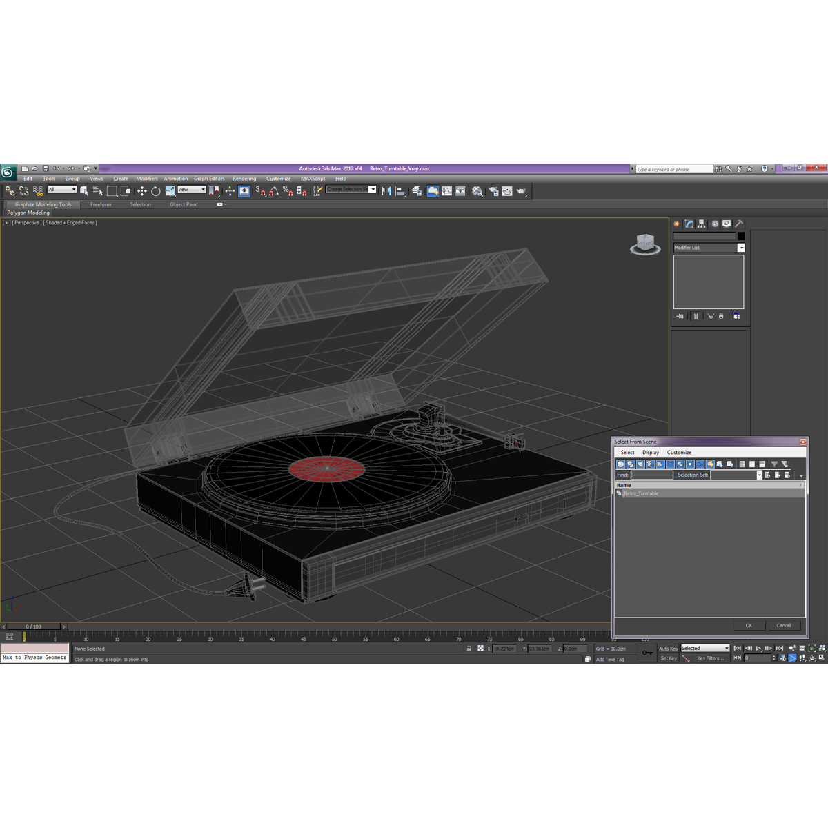 3D model Retro Turntable