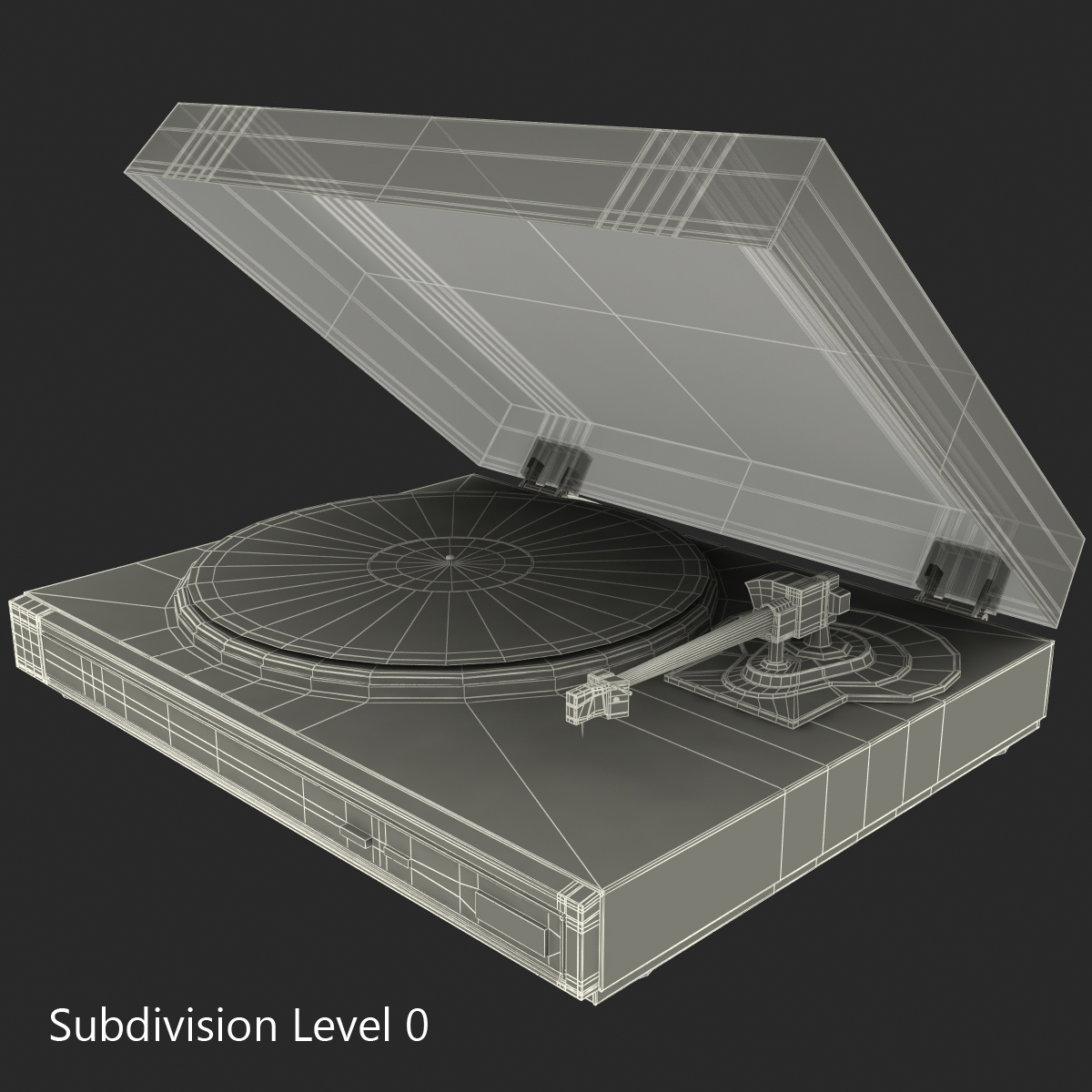 3D model Retro Turntable