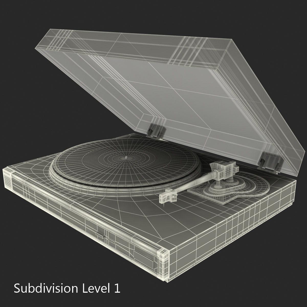 3D model Retro Turntable