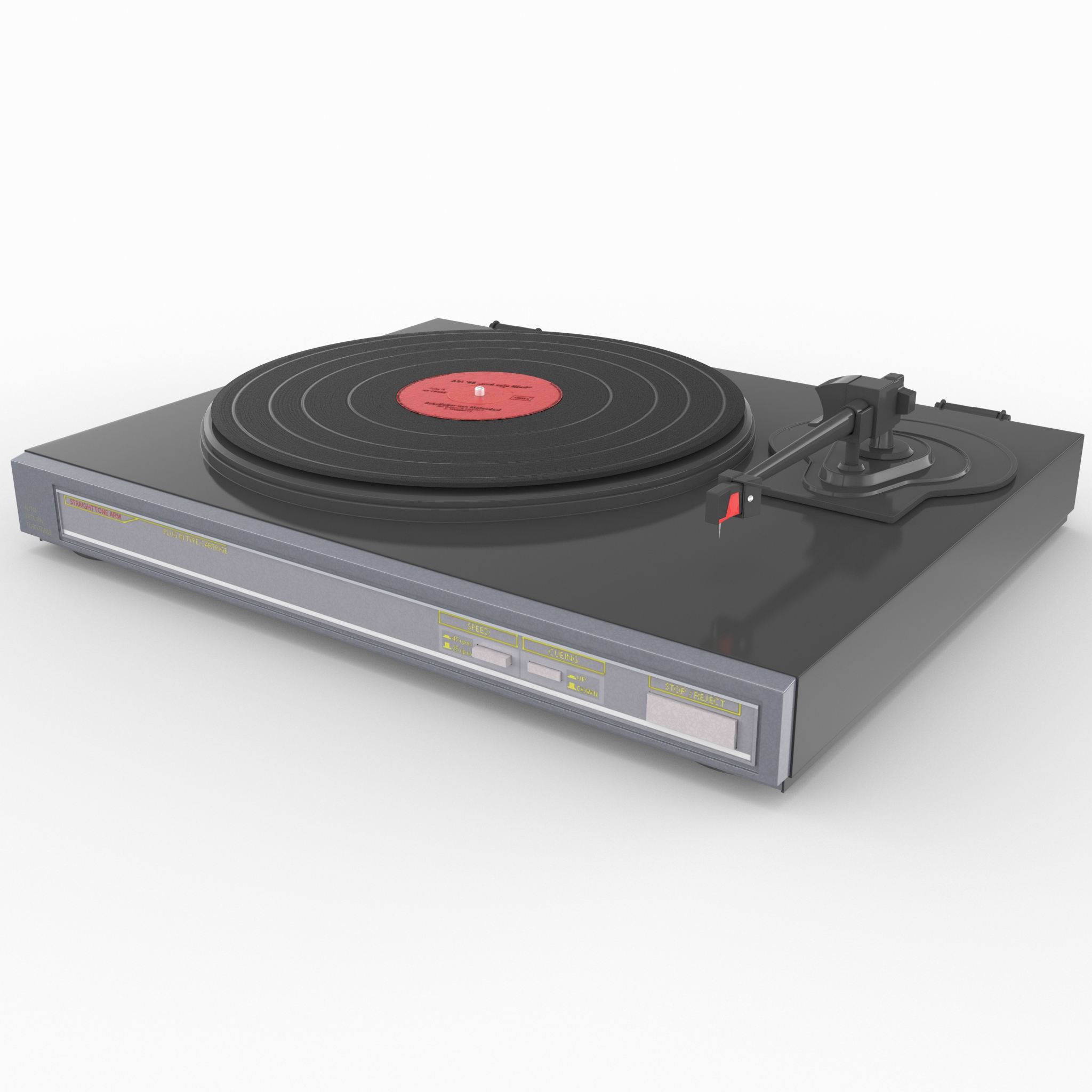 Retro Turntable 2 3D