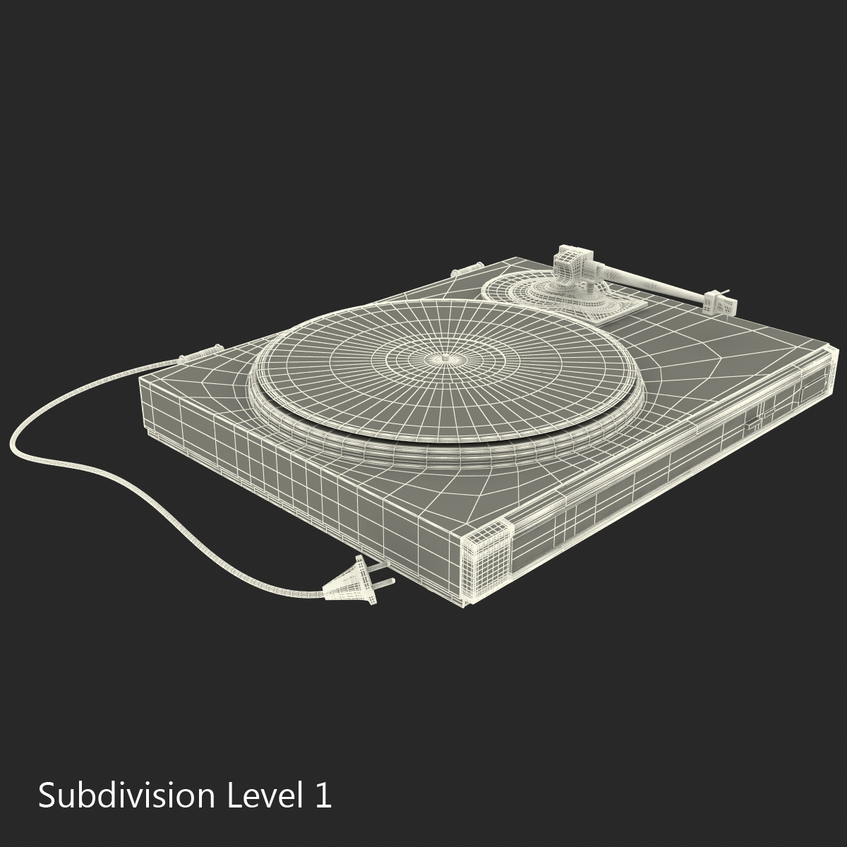 Retro Turntable 2 3D