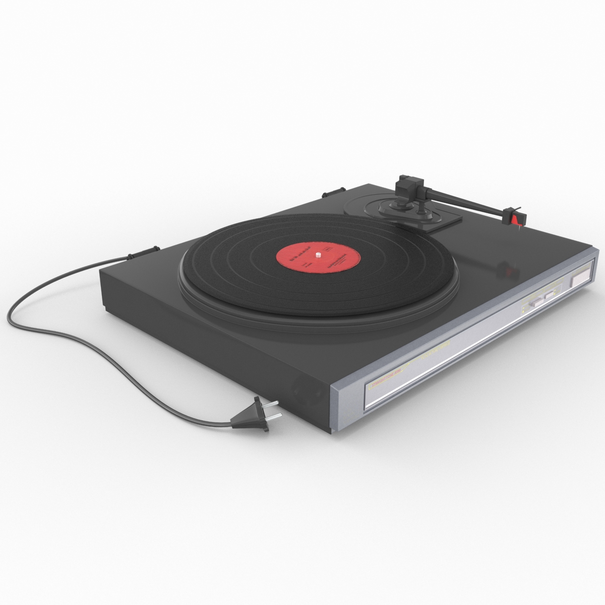 Retro Turntable 2 3D