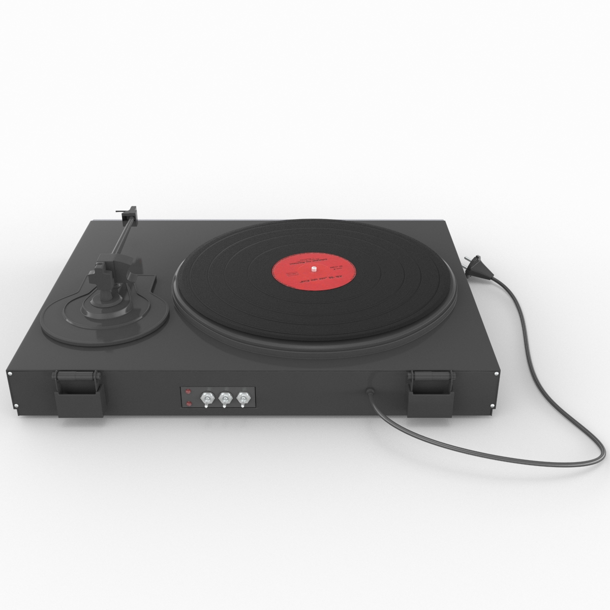 Retro Turntable 2 3D