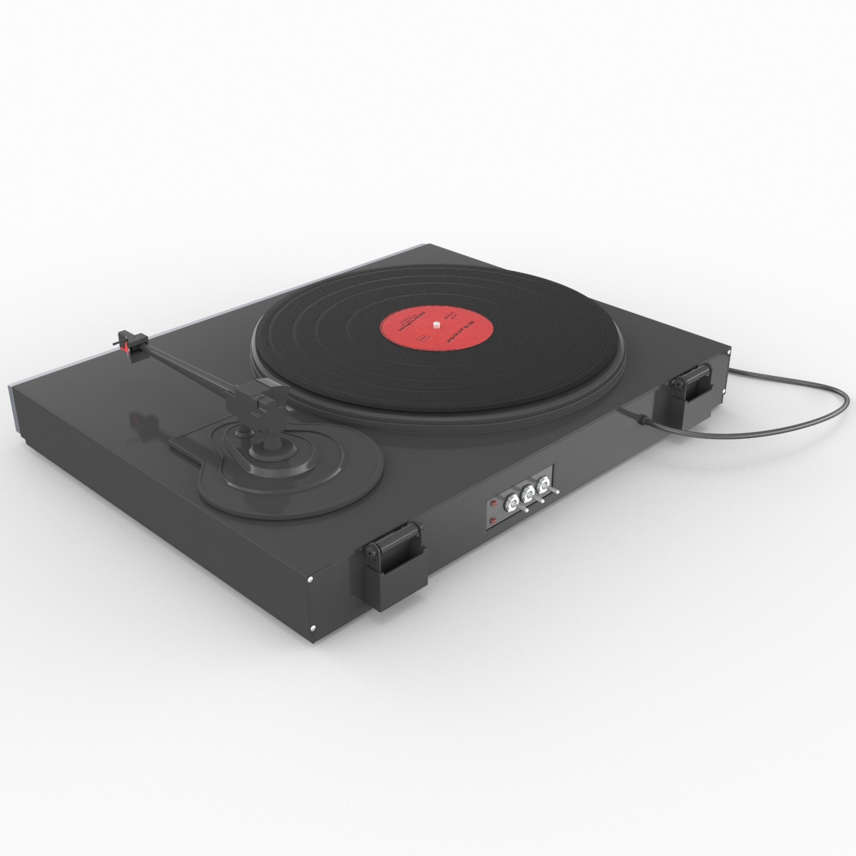 Retro Turntable 2 3D