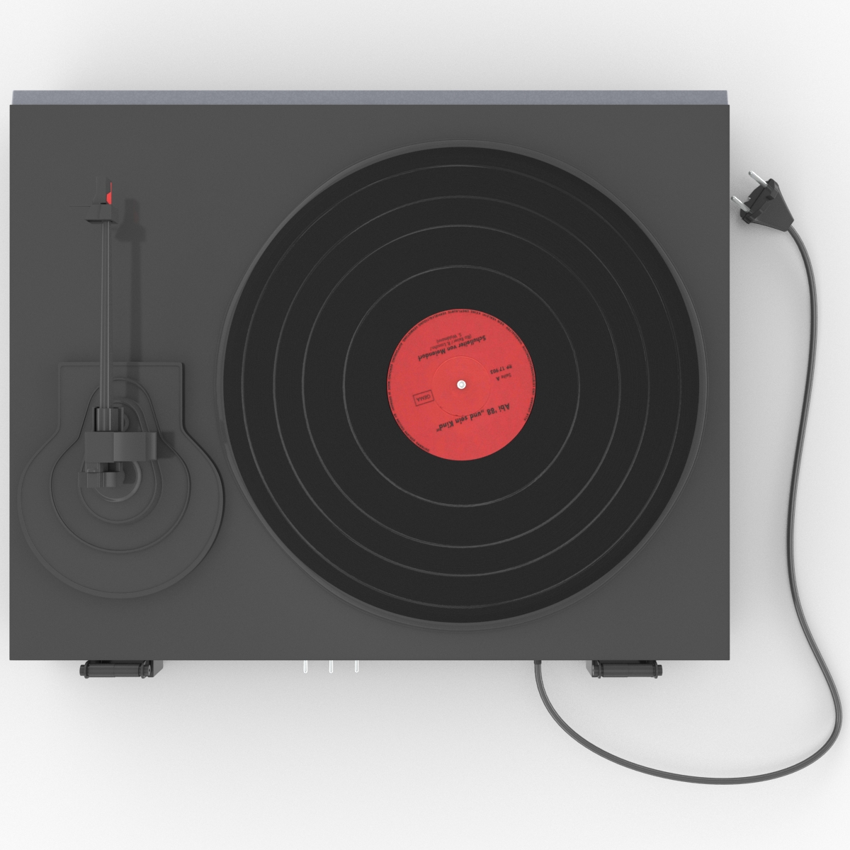 Retro Turntable 2 3D