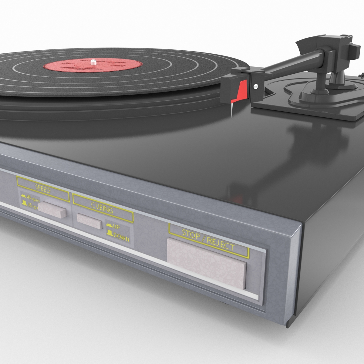 Retro Turntable 2 3D