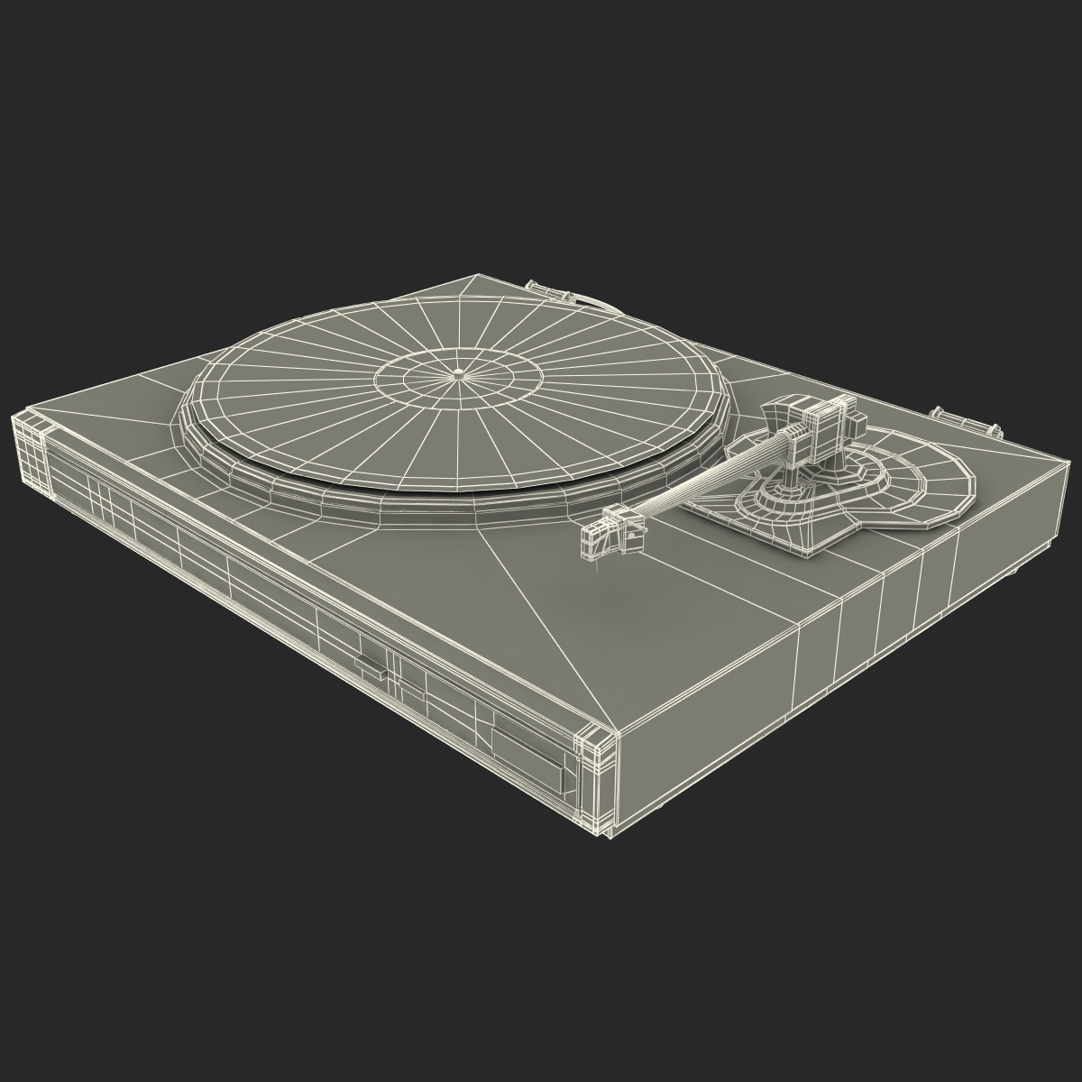 Retro Turntable 2 3D