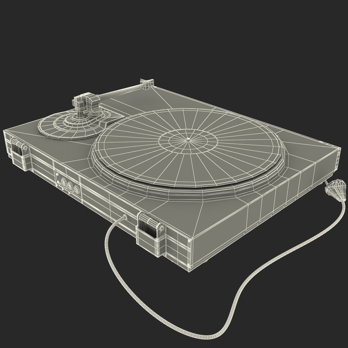 Retro Turntable 2 3D