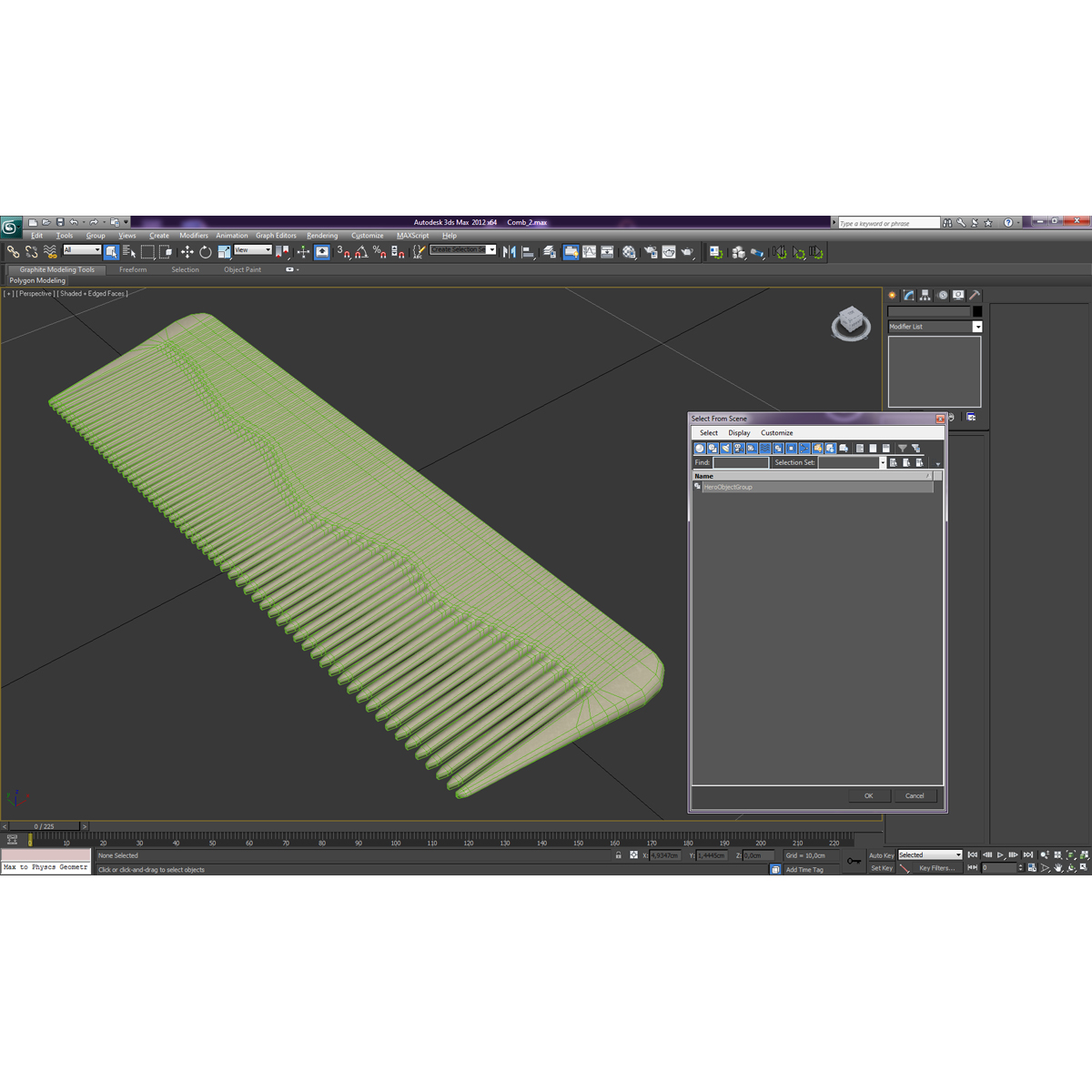 3D model Comb 2