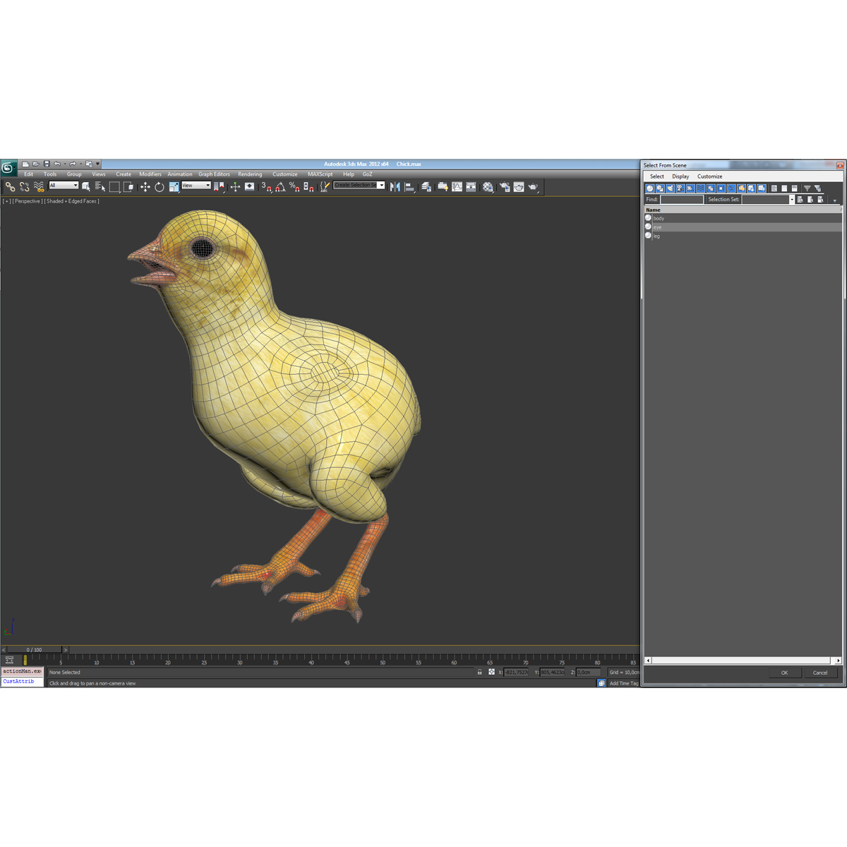 Chick 3D model