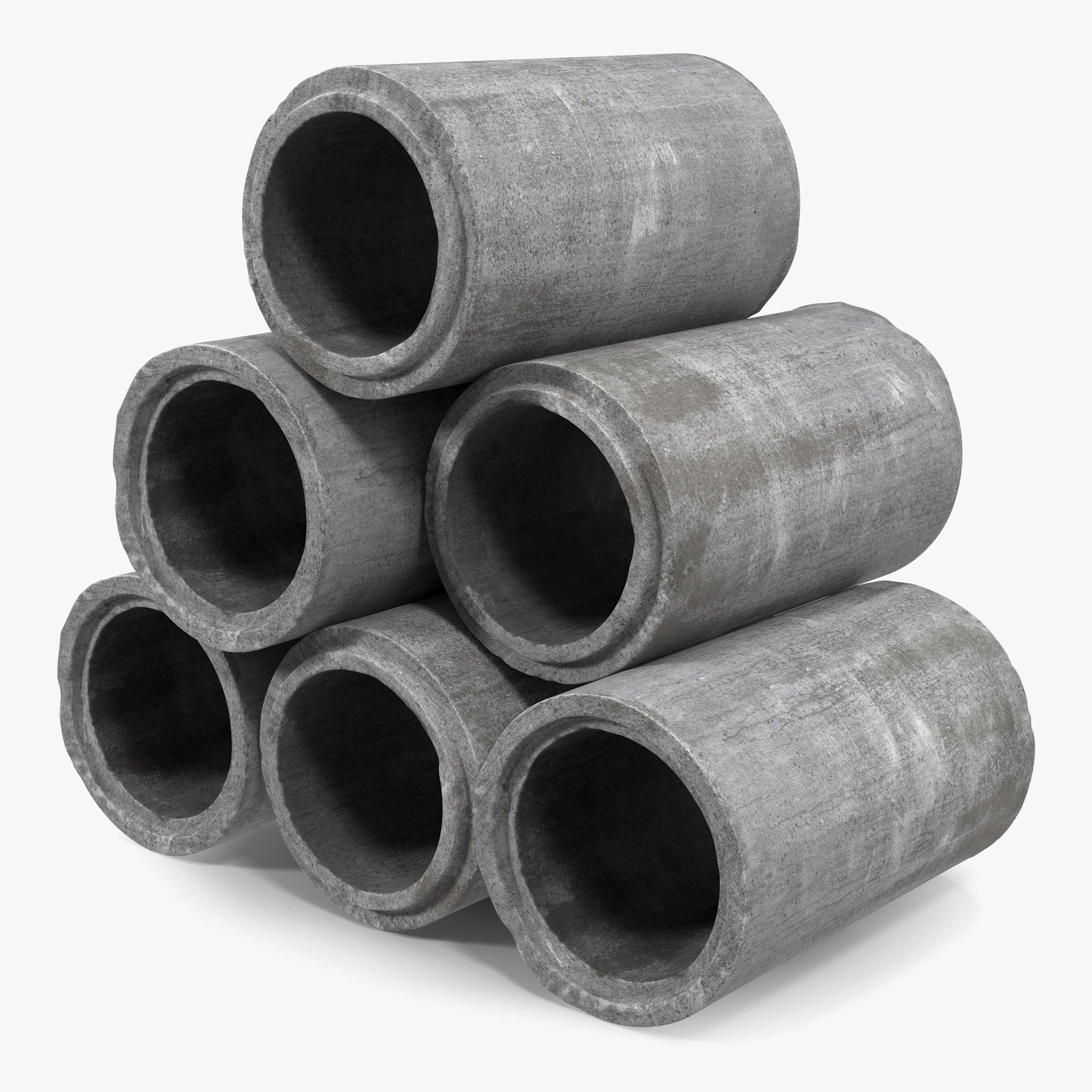 3D Concrete Pipe model