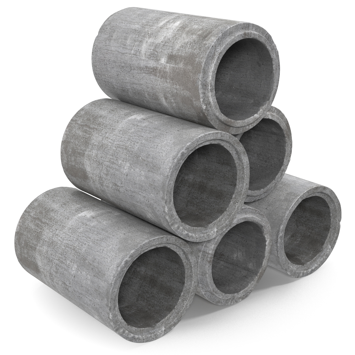 3D Concrete Pipe model