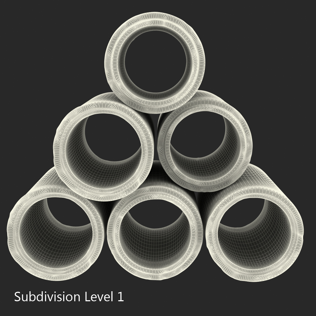 3D Concrete Pipe model