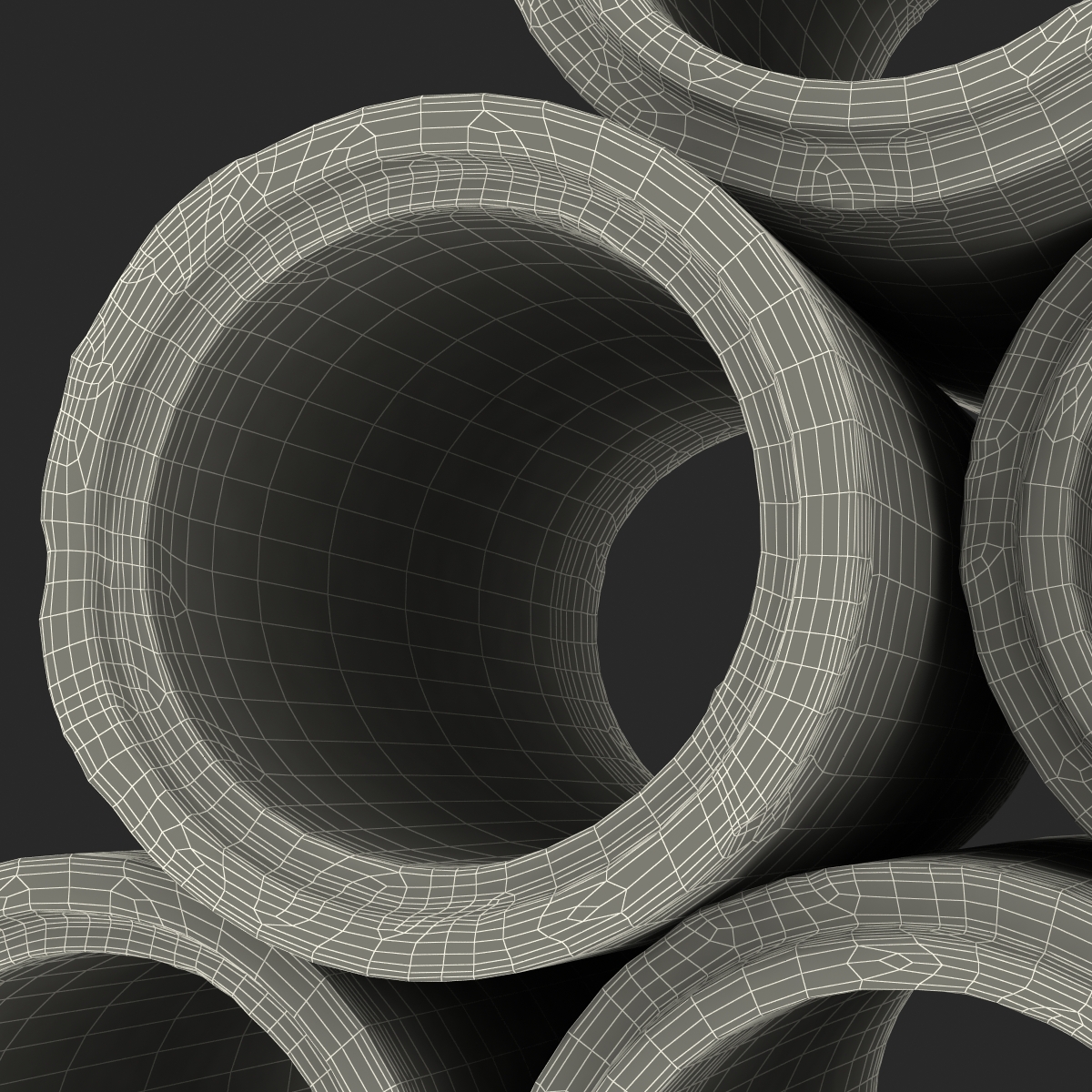 3D Concrete Pipe model