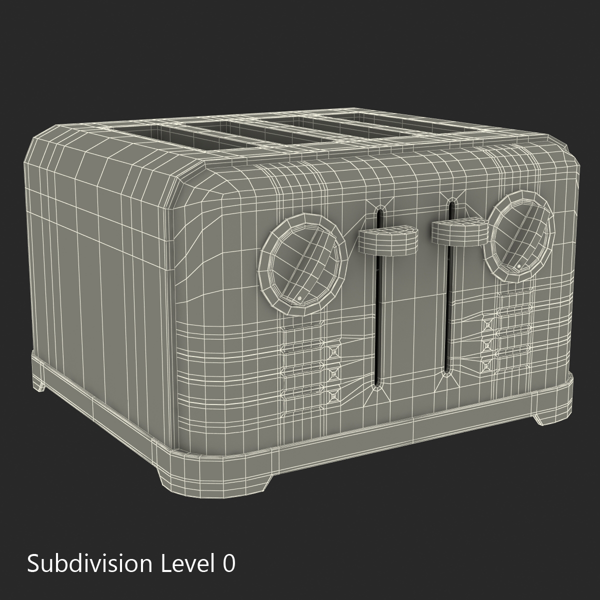 3D model Toaster 4 Slice