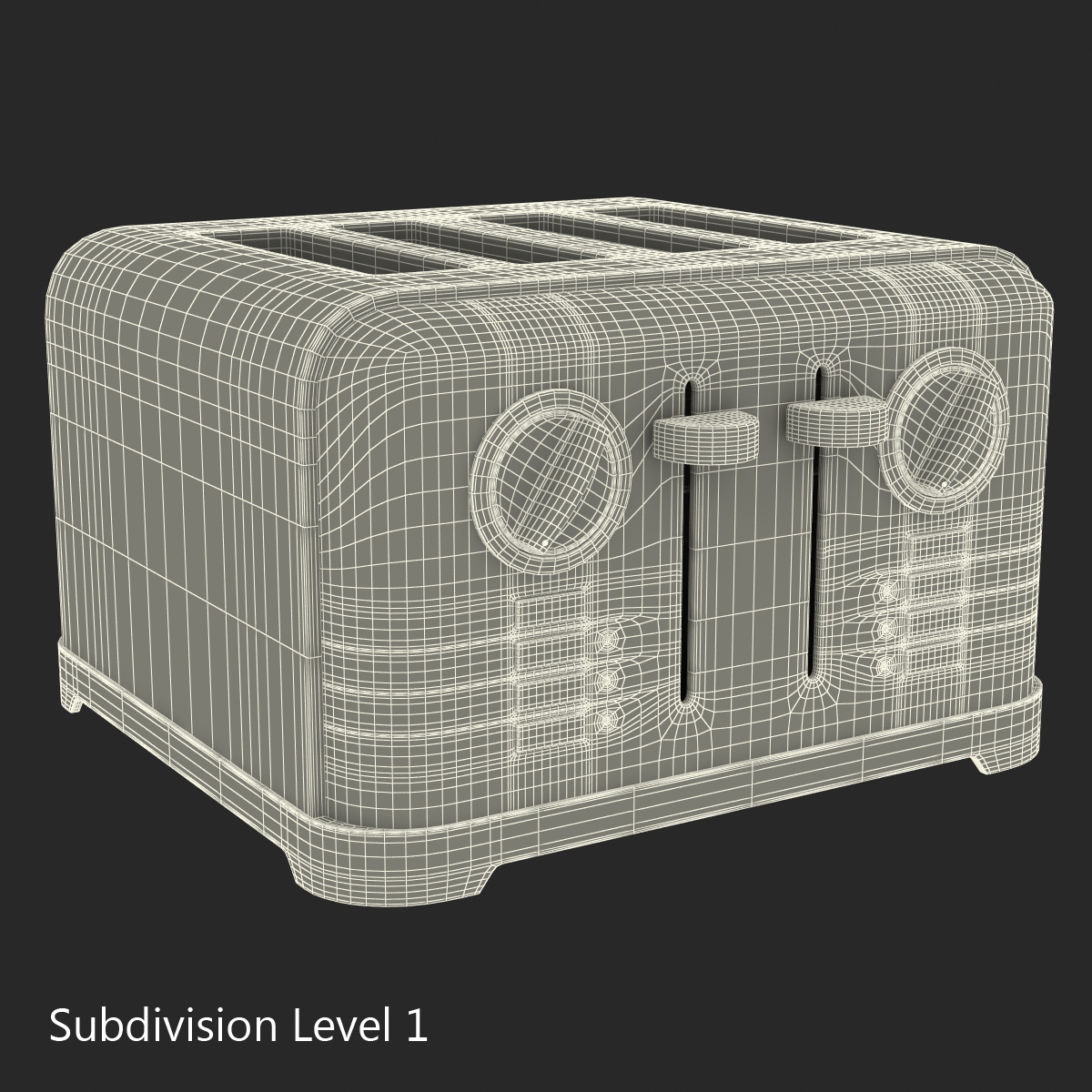 3D model Toaster 4 Slice