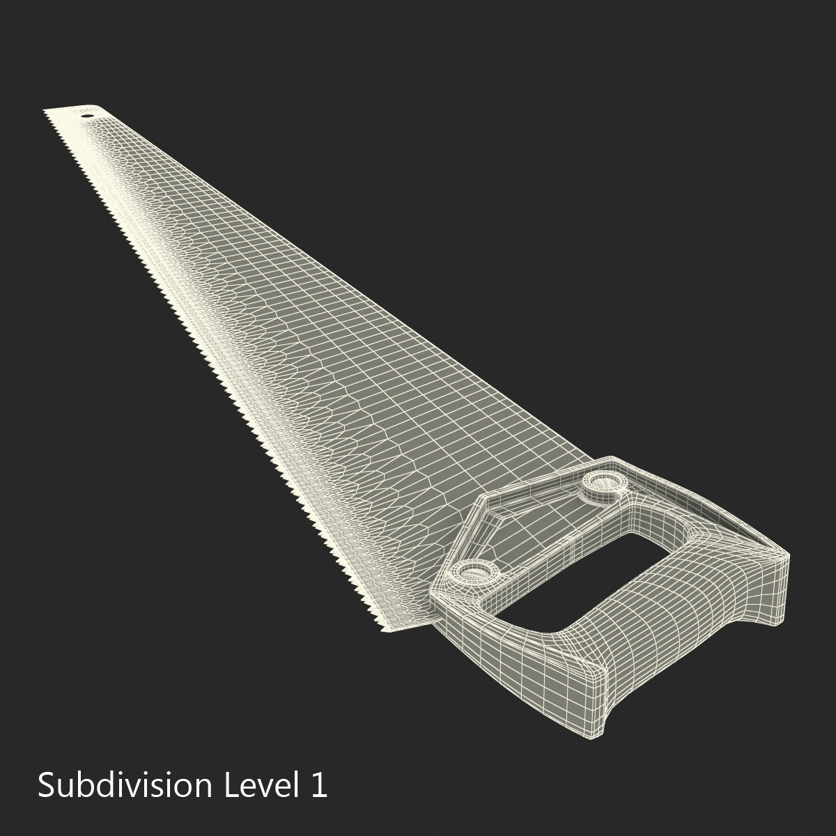 3D Hand Saw 26 inches model