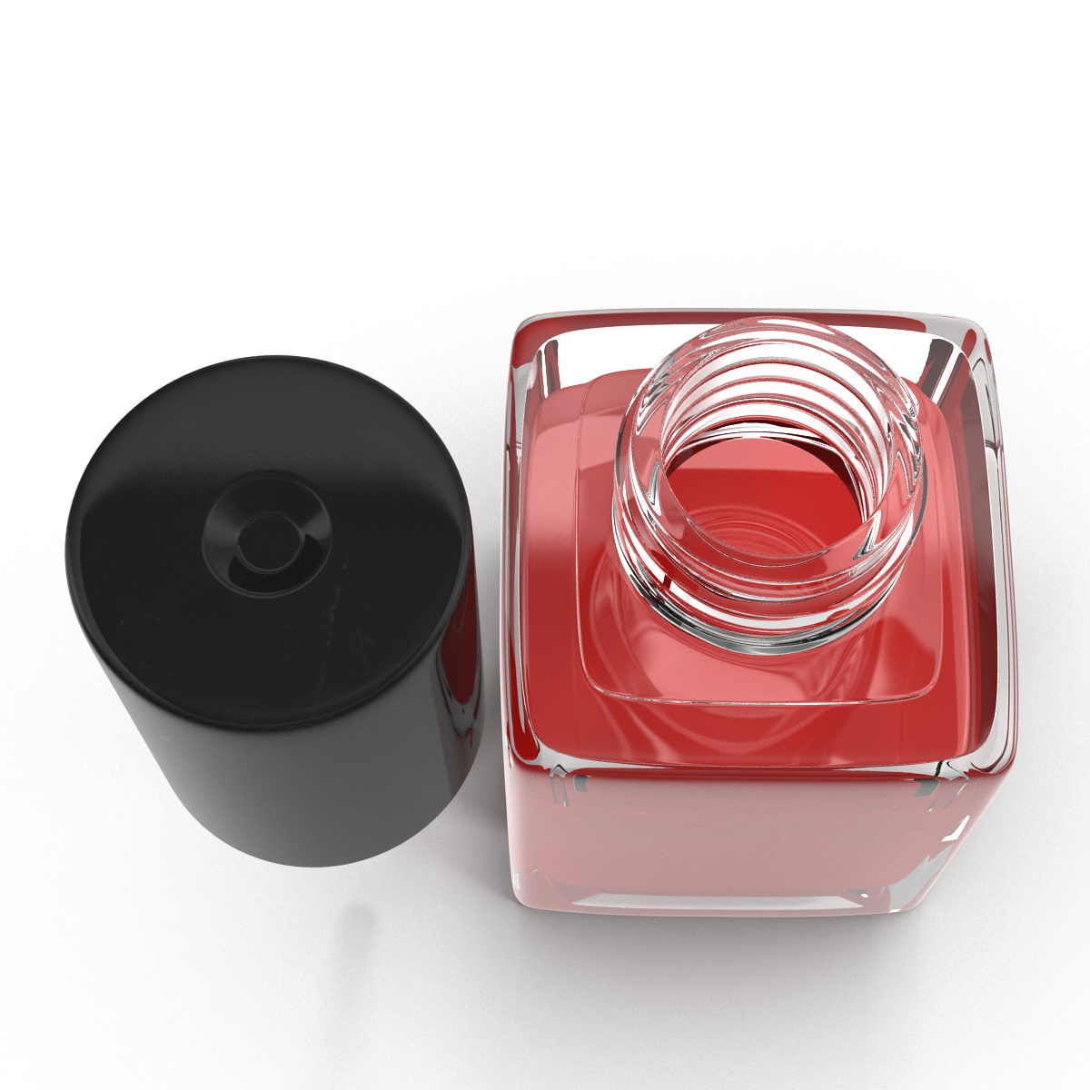 Fingernail Polish Bottle 3D model