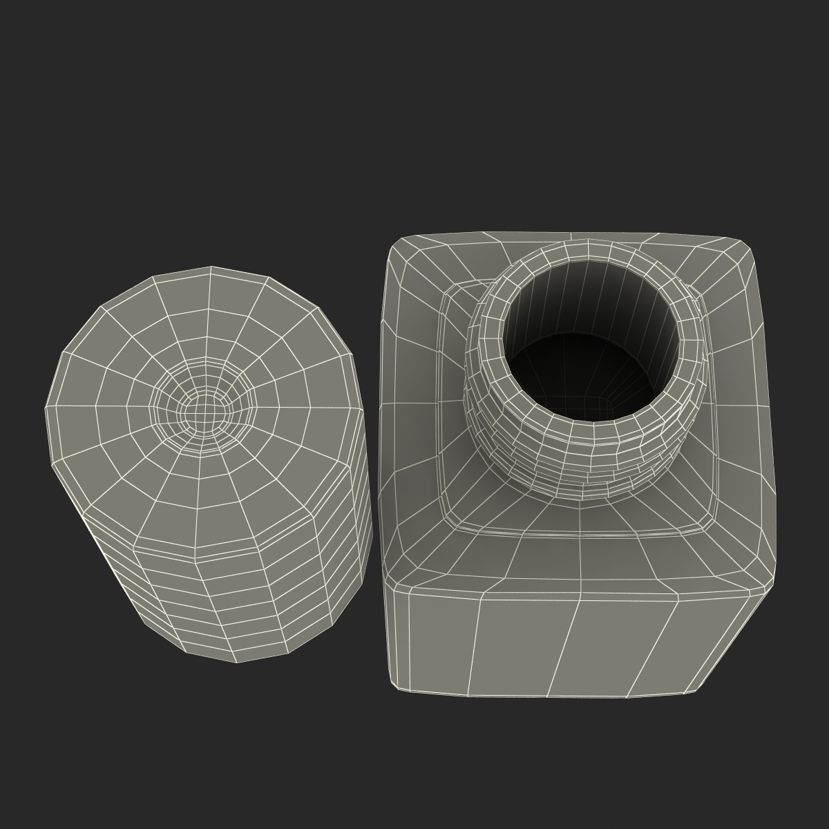 Fingernail Polish Bottle 3D model