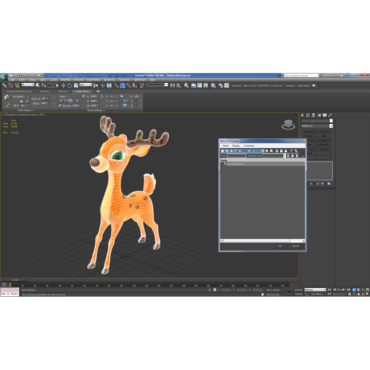 Cartoon Deer 3D