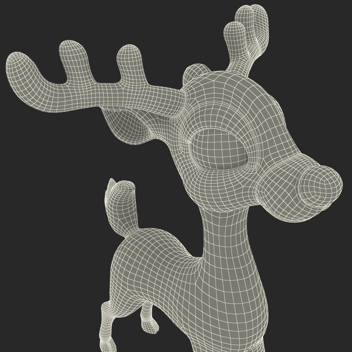 Cartoon Deer 3D