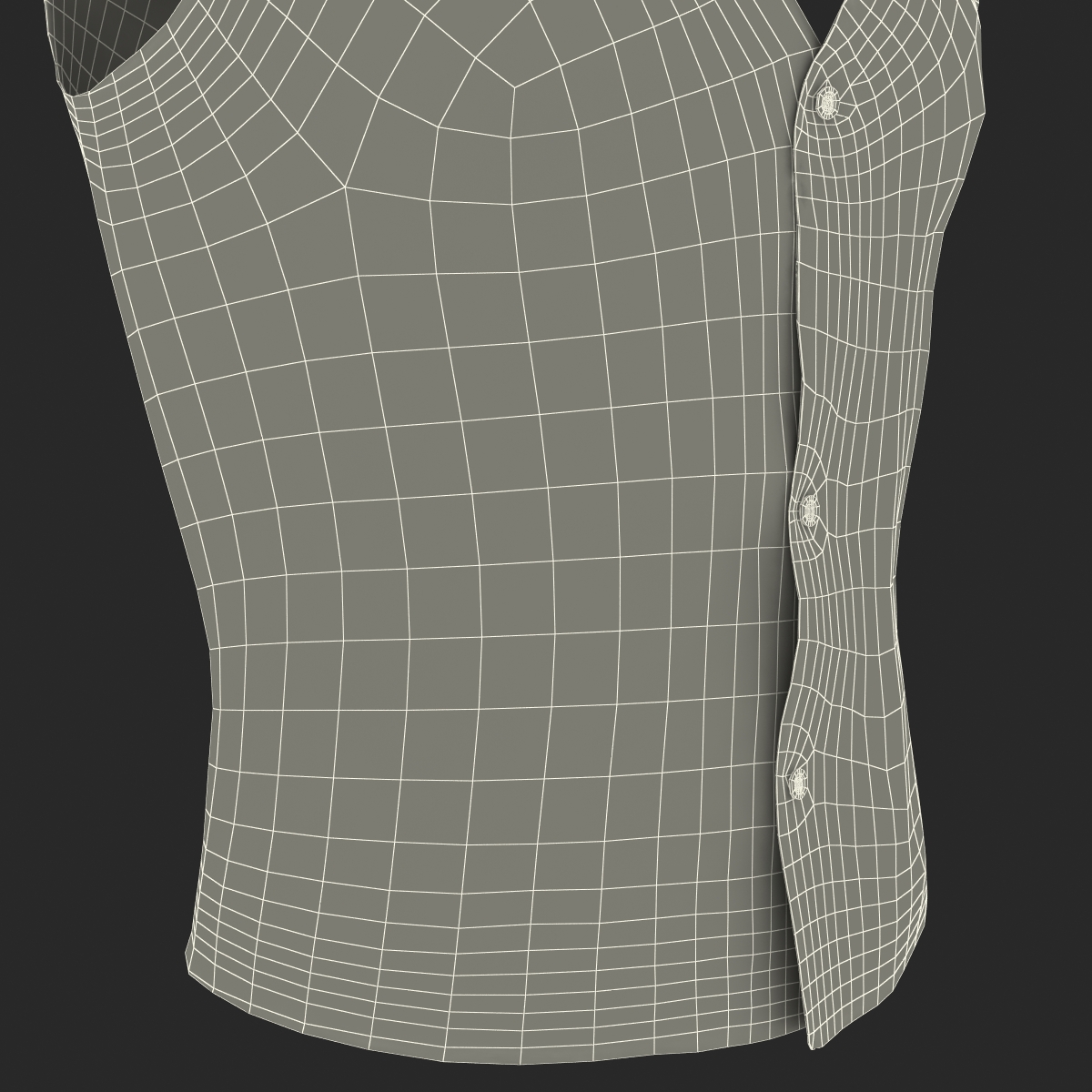 Mens Waistcoat 3D model