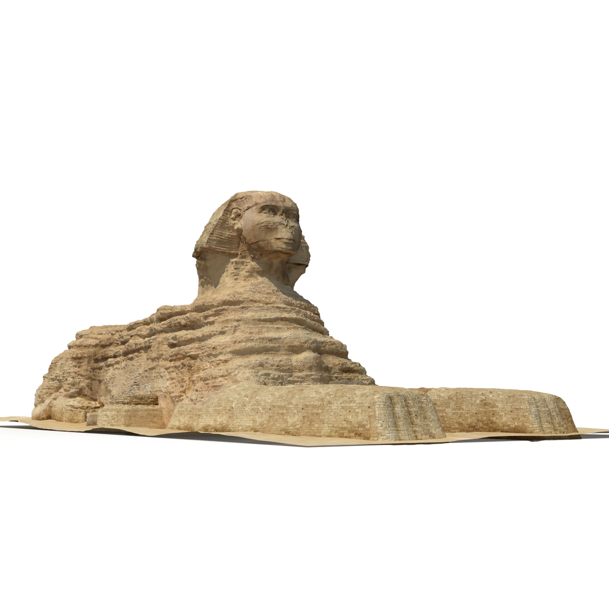 3D model Great Sphinx of Giza