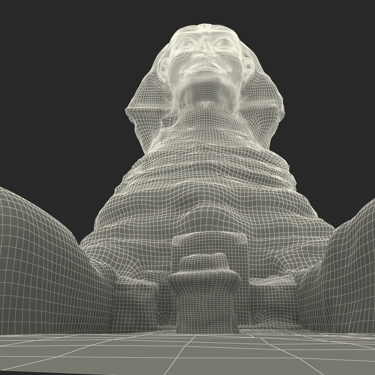 3D model Great Sphinx of Giza