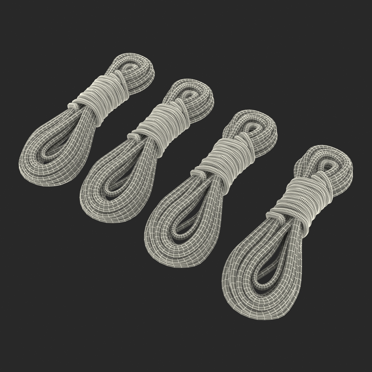 3D Rock Climbing Ropes Set model