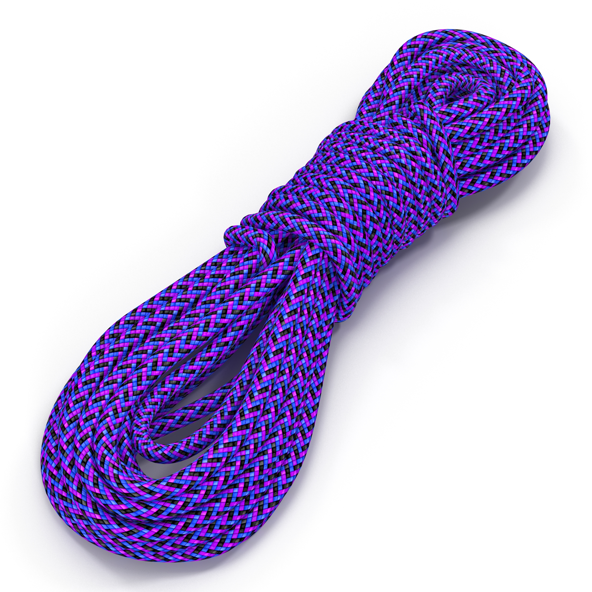 3D model Rock Climbing Rope Purple