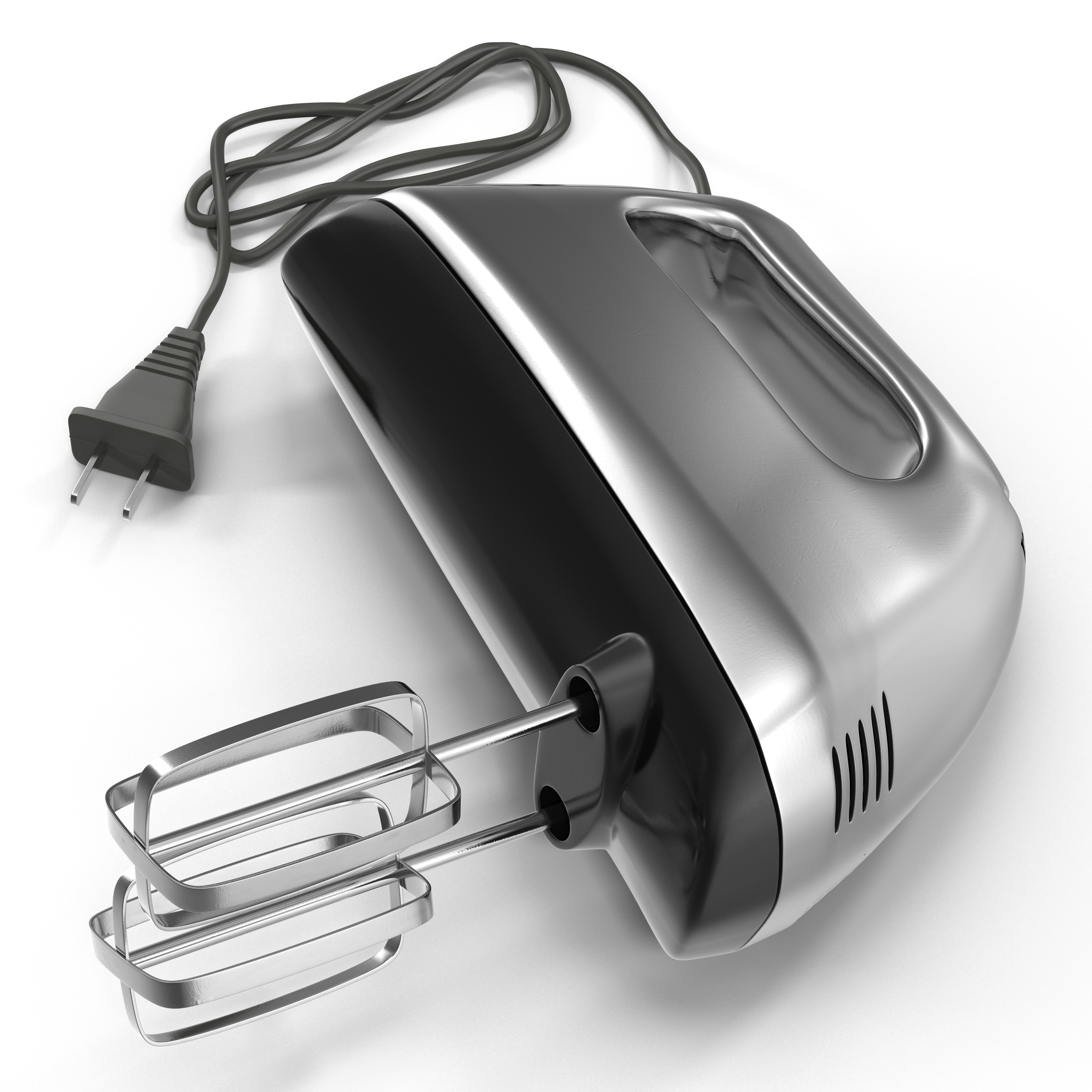 Hand Mixer Chrome 3D