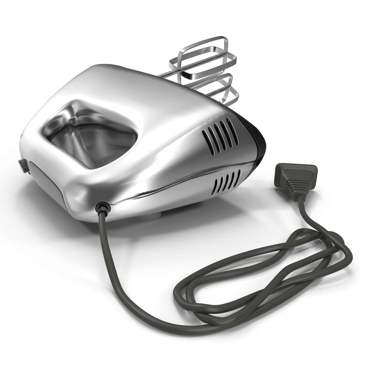 Hand Mixer Chrome 3D