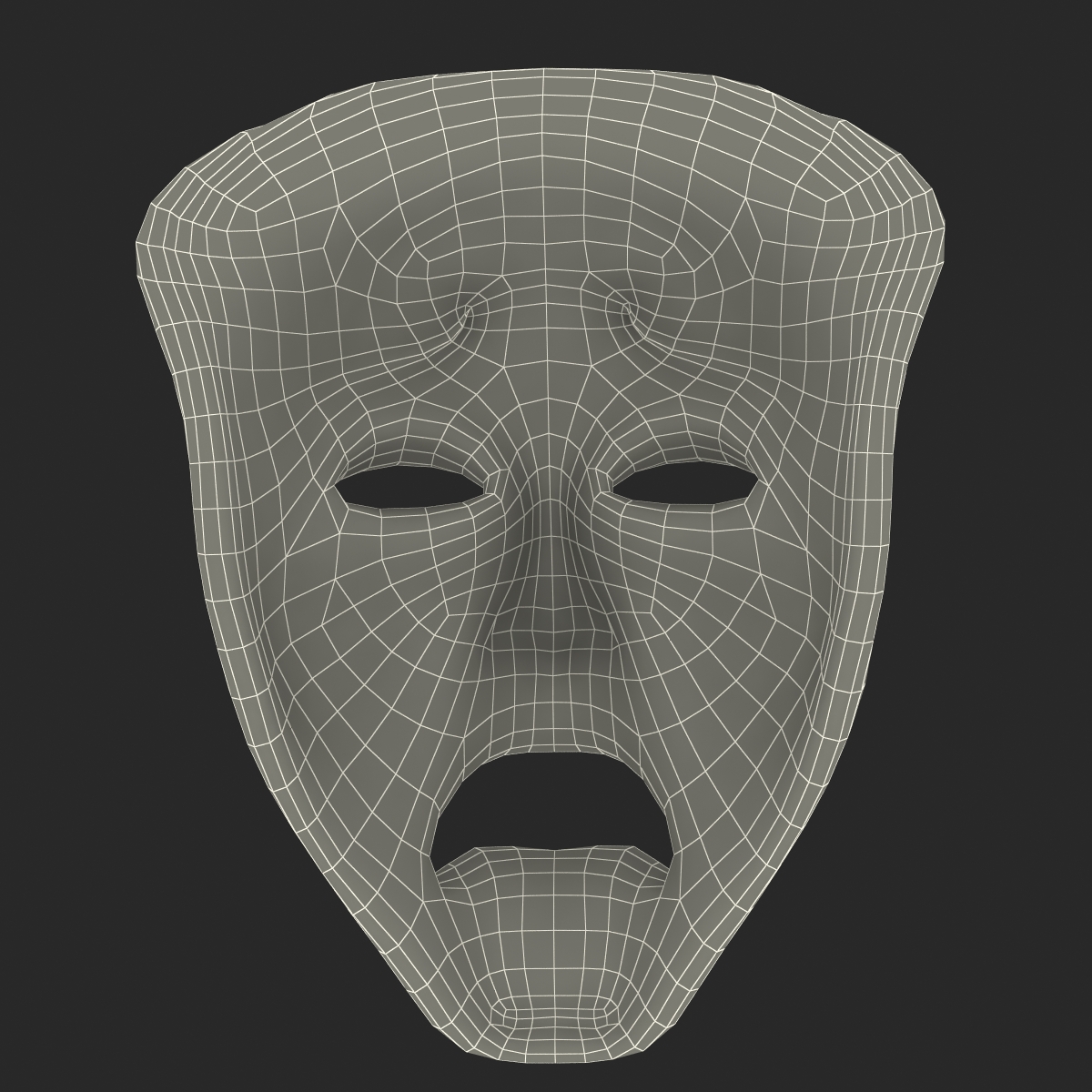 3D model Theatre Tragedy Mask