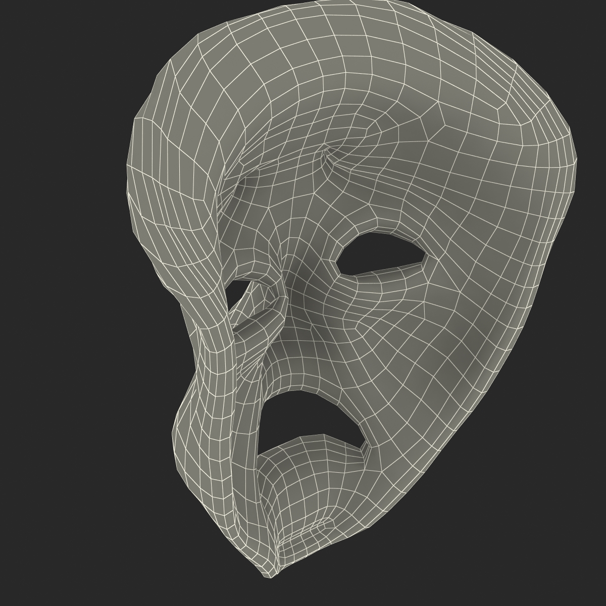 3D model Theatre Tragedy Mask