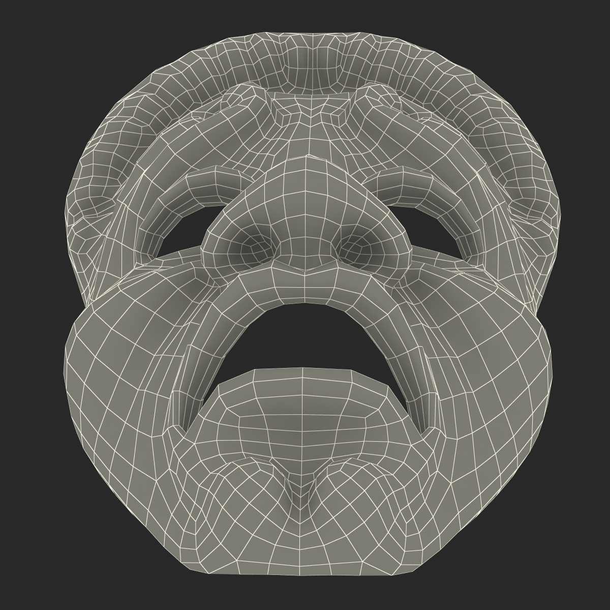 3D model Theatre Tragedy Mask