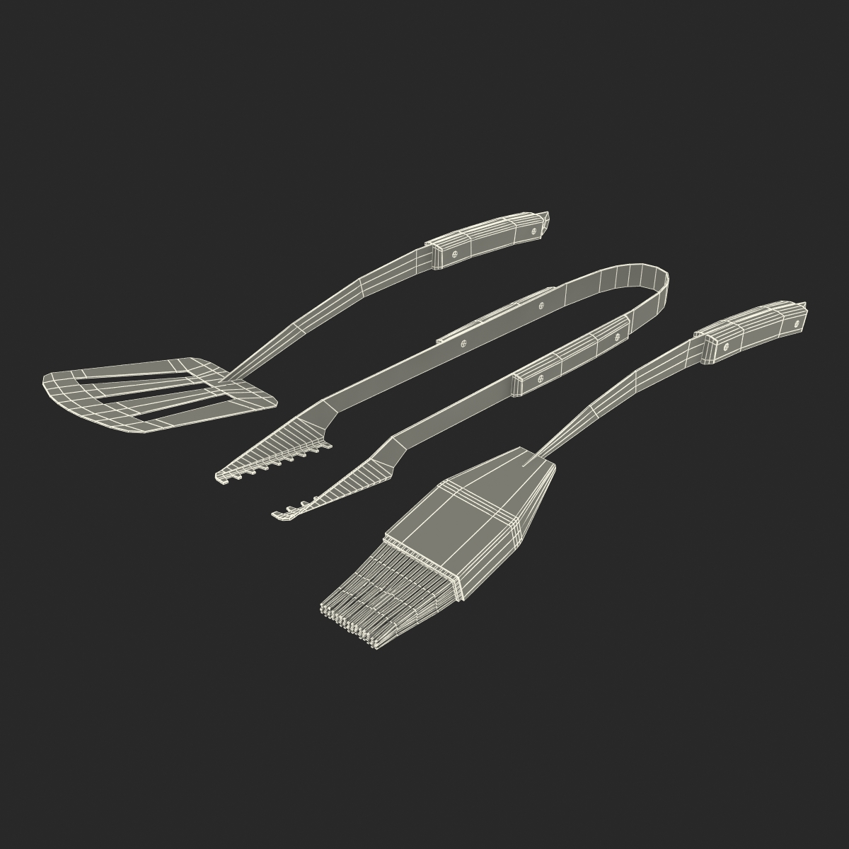 Grilling Tool Set 3D