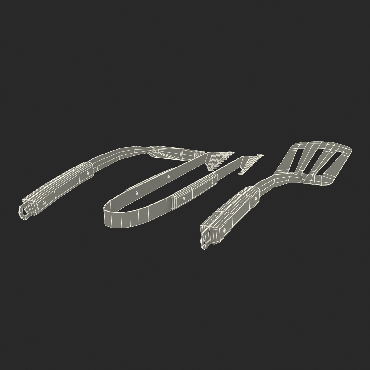 Grilling Tool Set 3D