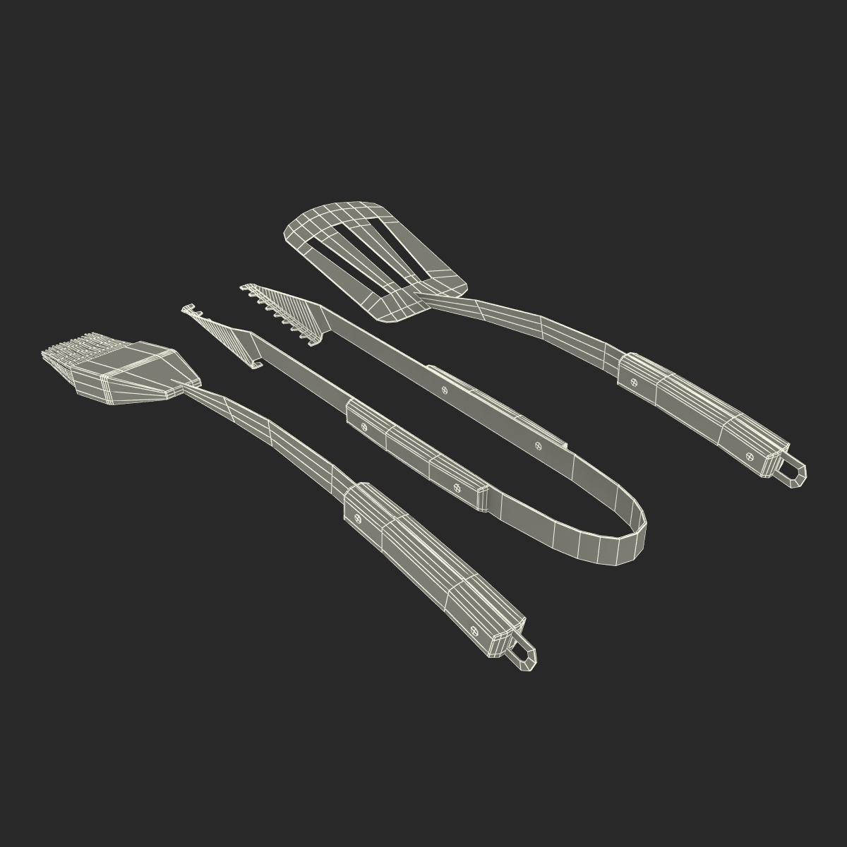 Grilling Tool Set 3D