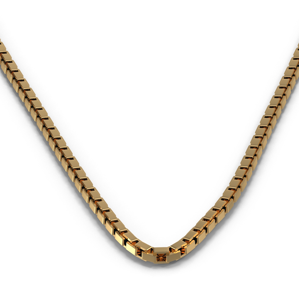 Rigged Gold Chain 3D