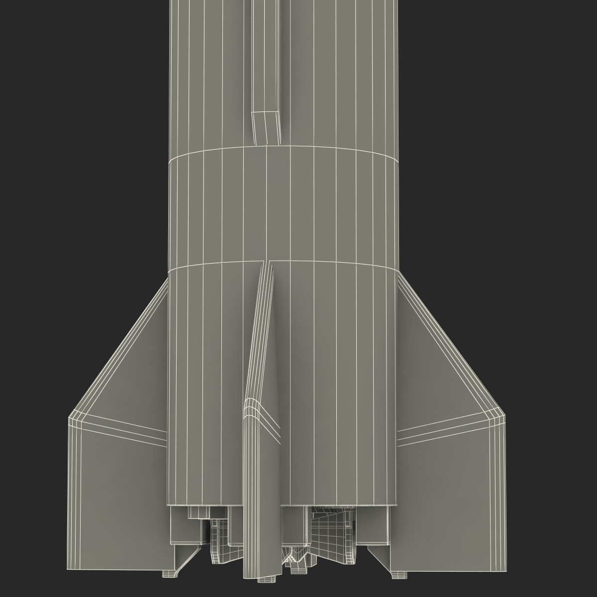 3D Ballistic Missile Ghauri Pakistan model