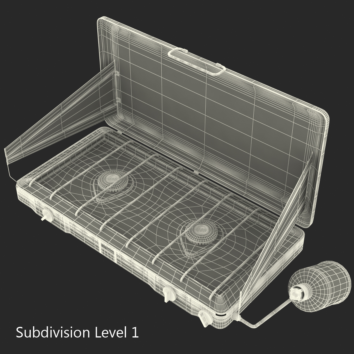 Portable Propane Stove 2 burner  3D