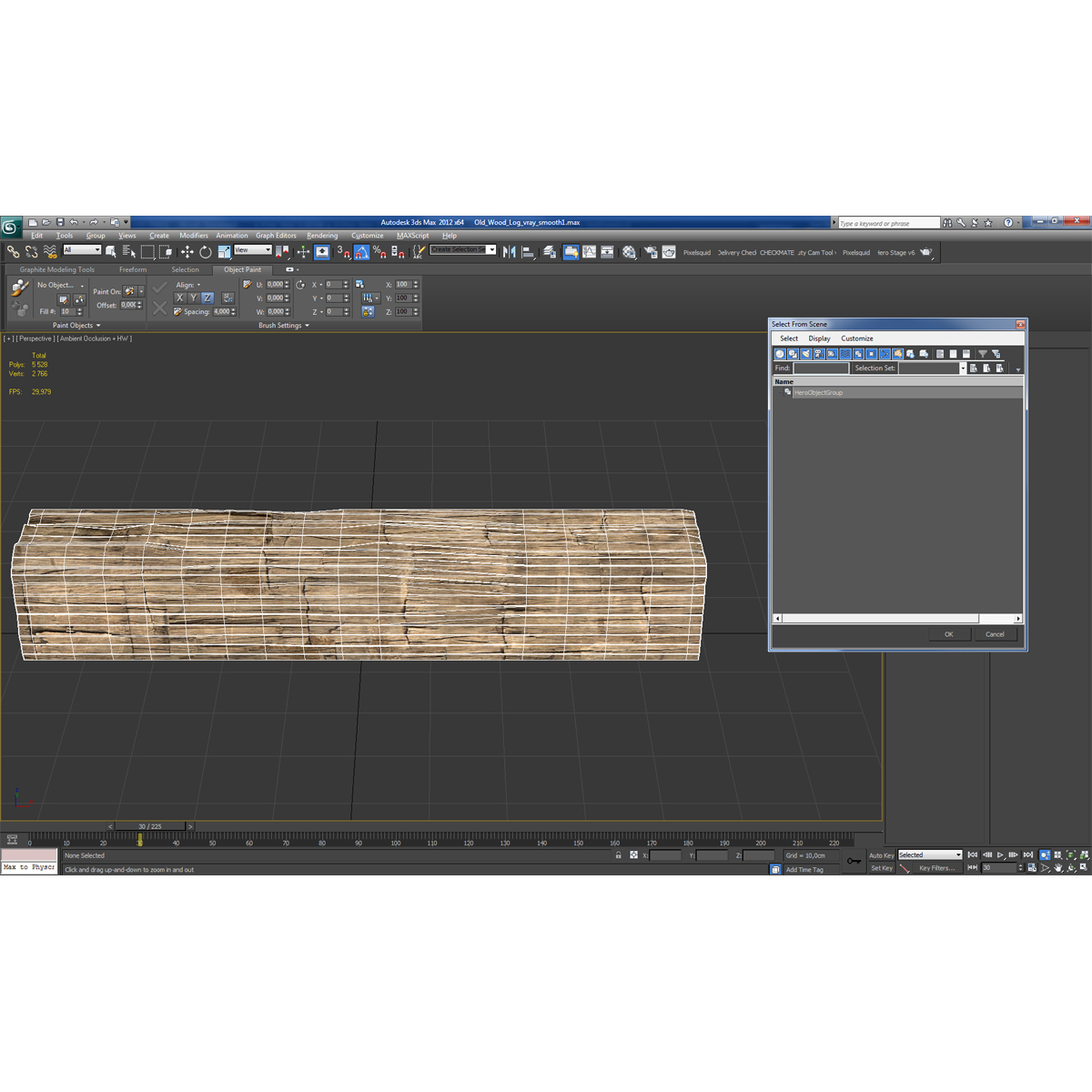 Old Wood Log 3D