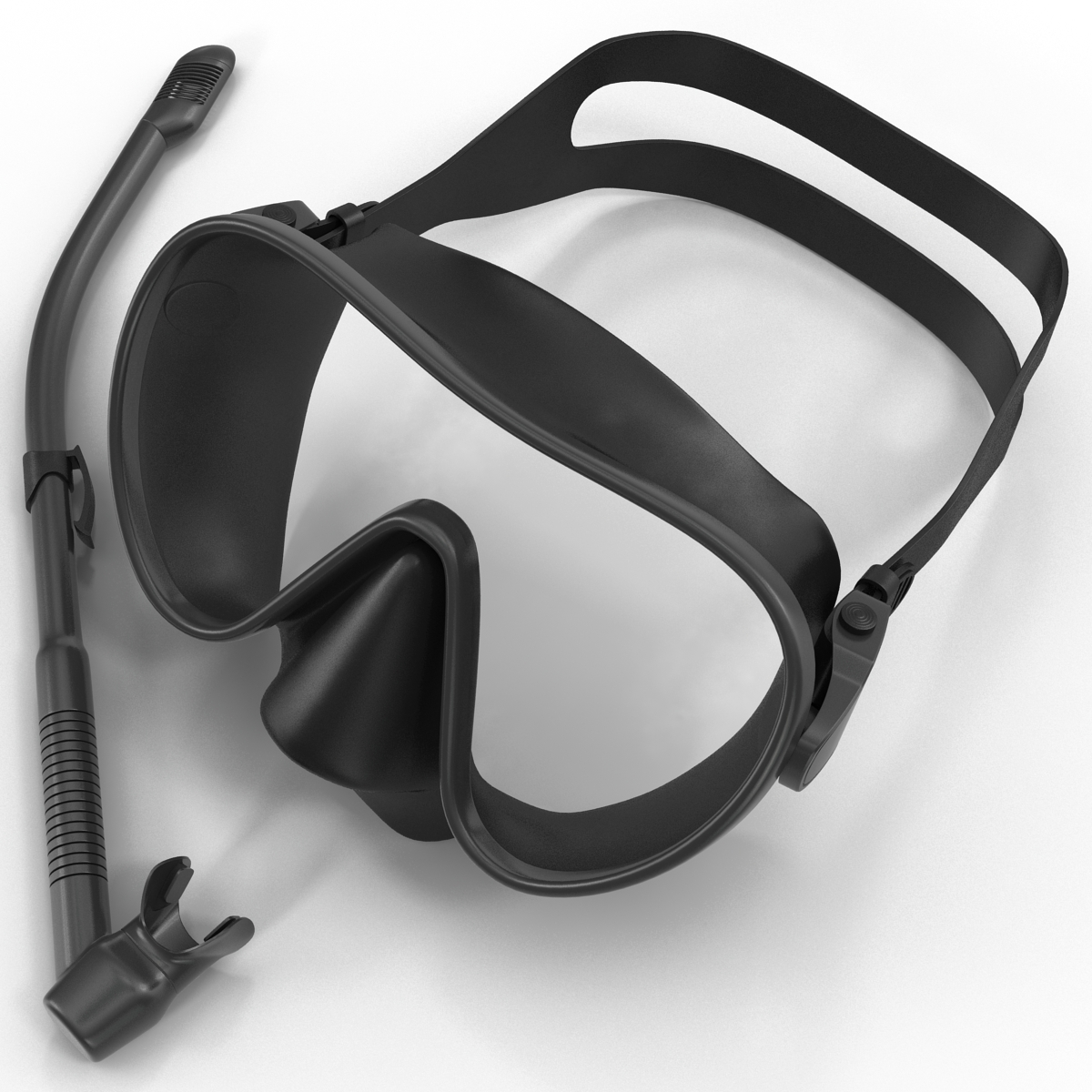 Scuba Mask and Snorkel 3D