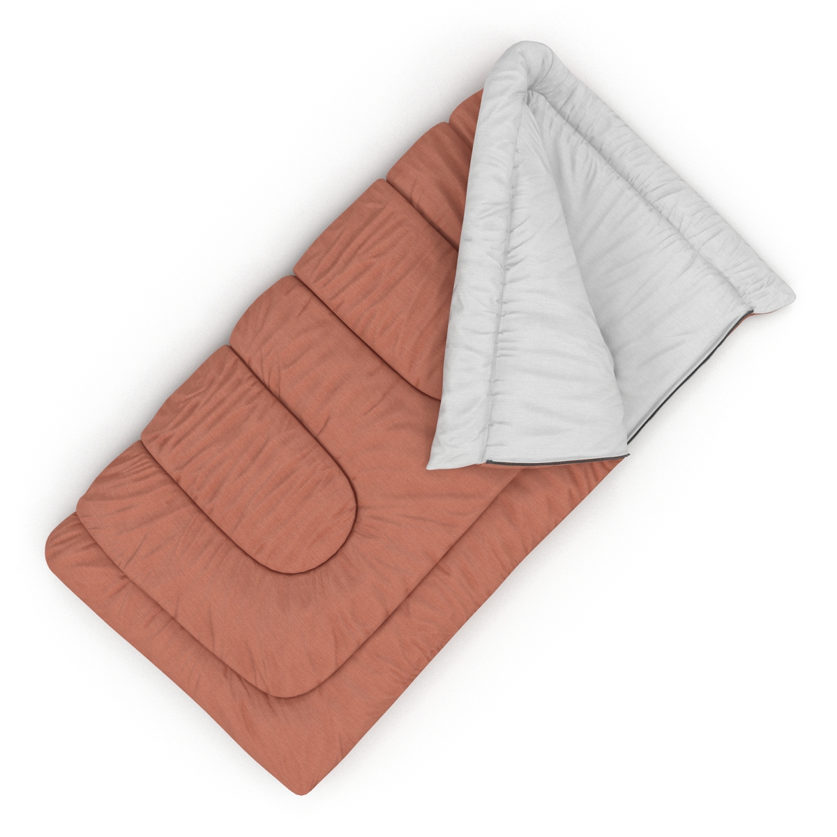 3D Sleeping Bag Brown model