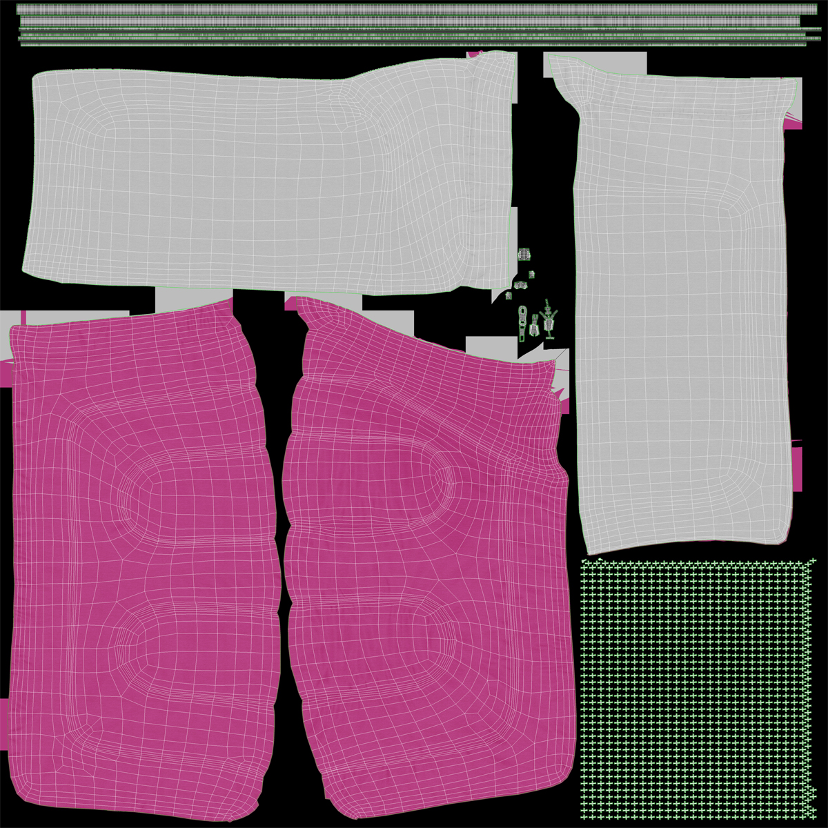 Sleeping Bag Pink 3D