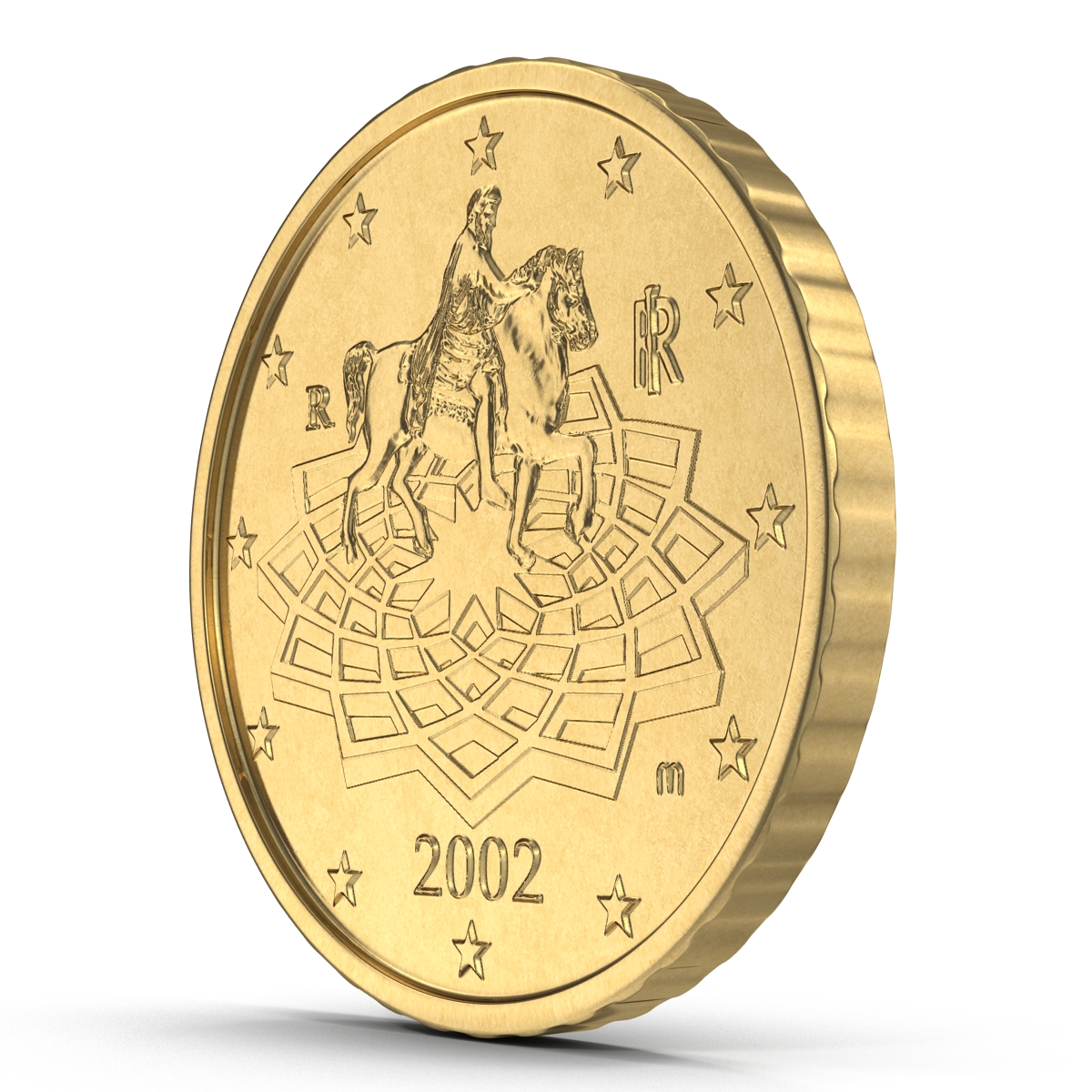 3D model Italian Euro Coin 50 Cent