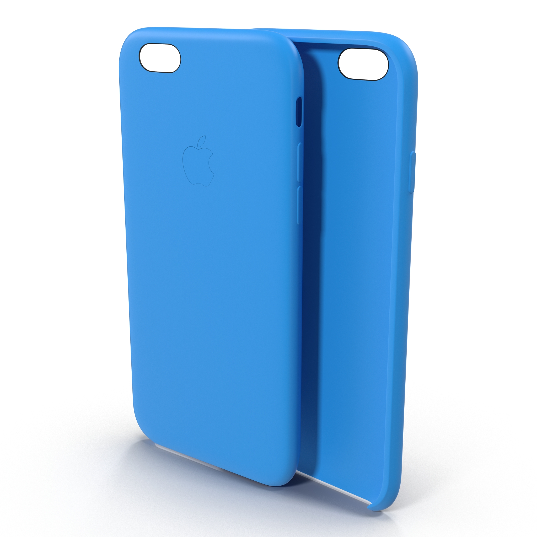 iPhone 6 plus Silicone Case Blue 3D