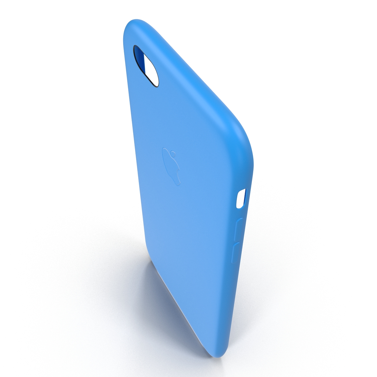 iPhone 6 plus Silicone Case Blue 3D