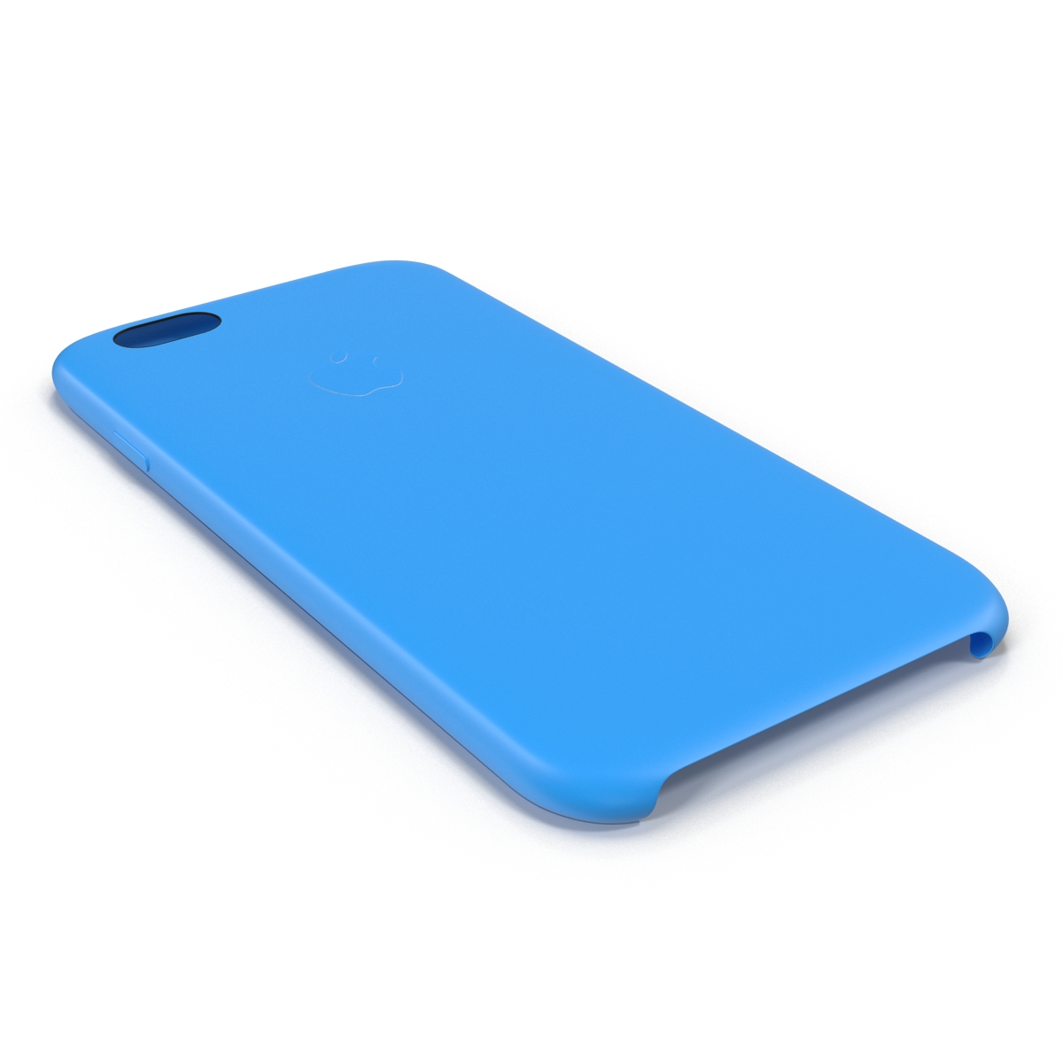 iPhone 6 plus Silicone Case Blue 3D