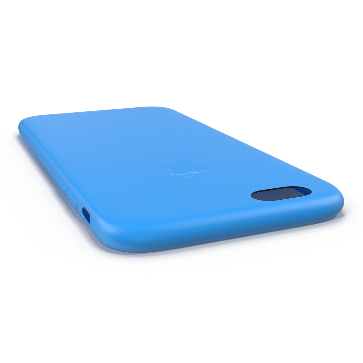 iPhone 6 plus Silicone Case Blue 3D